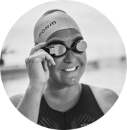 Woman smiling and wearing FORM Goggles