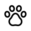 icon of a paw