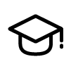 icon of a graduation hat