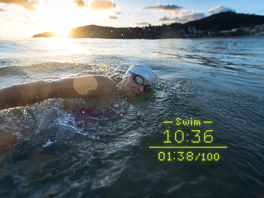 Open water swimming with the FORM Smart Swim Goggles