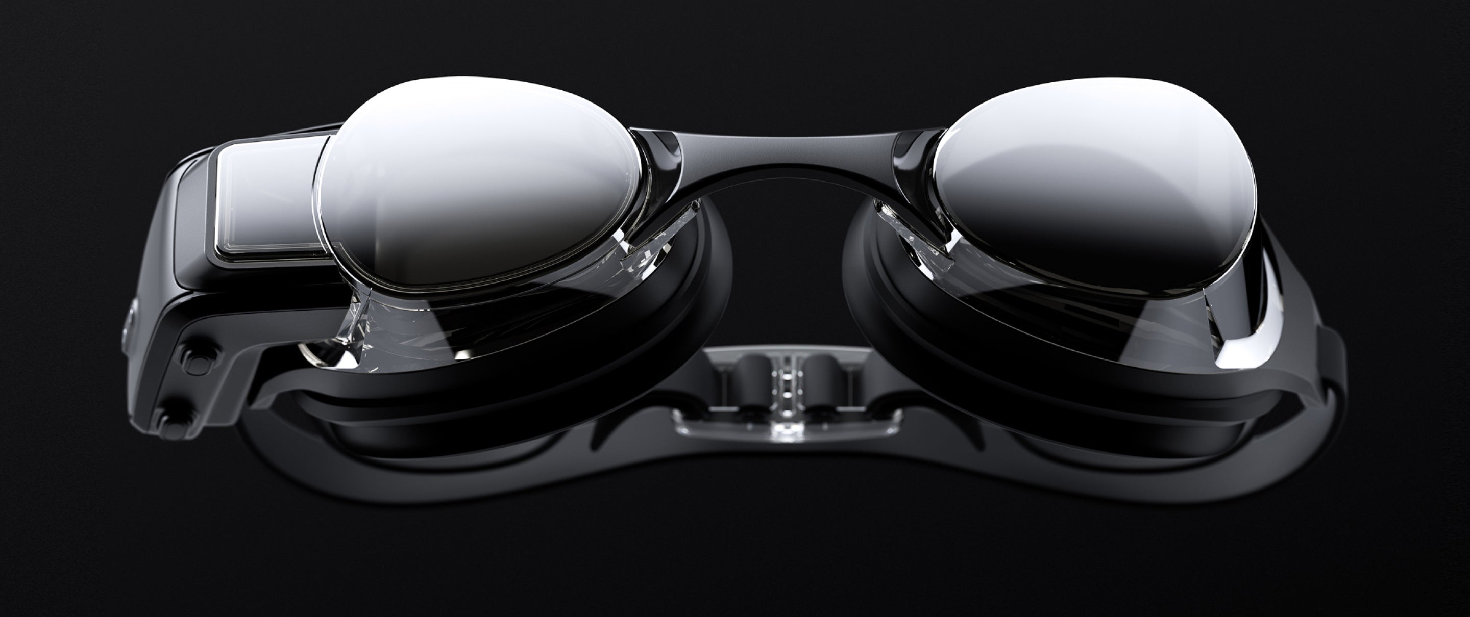 Standing Algorithm Goggles Technology Guide to FORM Swim Goggles w/ Smart Display