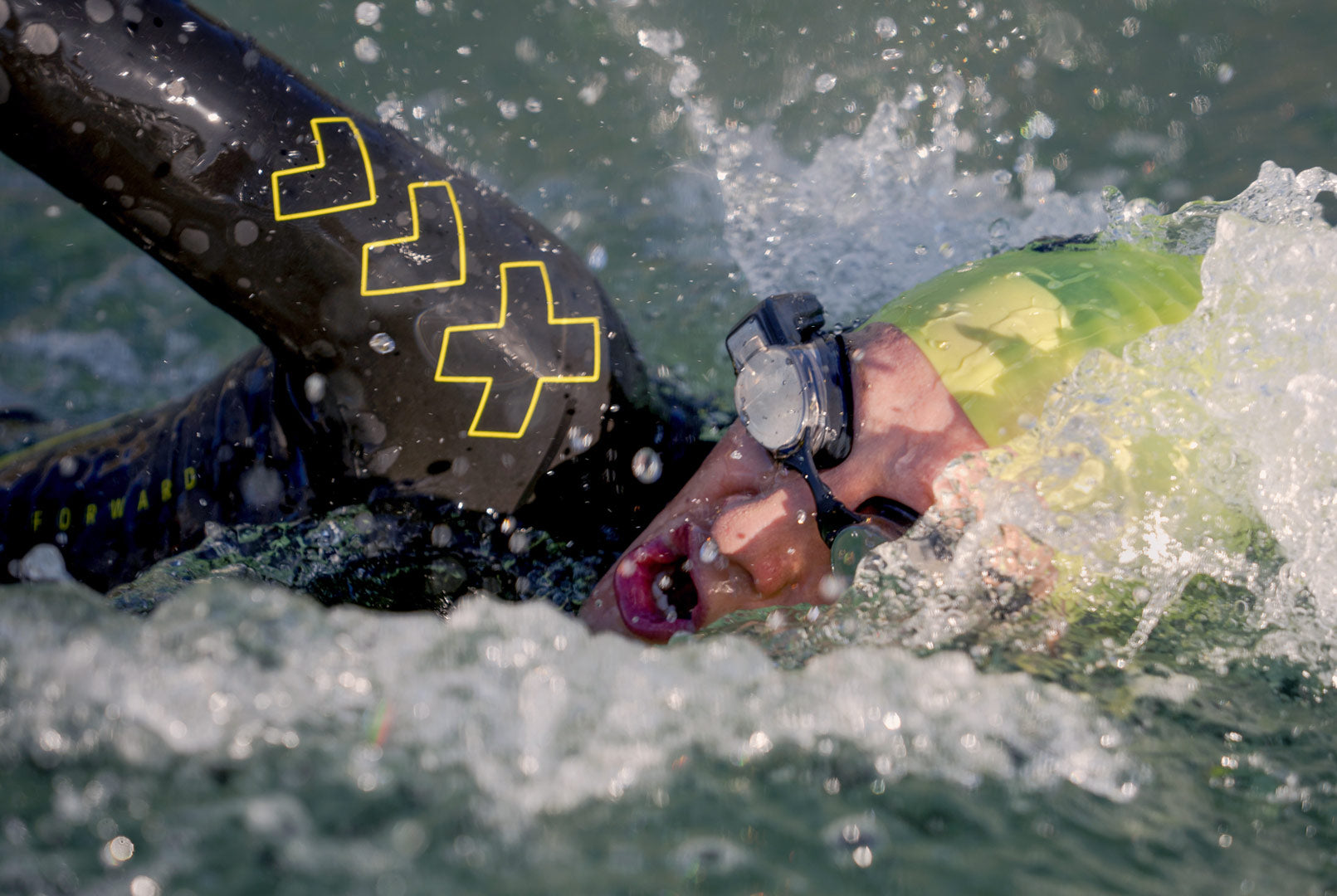 Man swimming in Open Water
